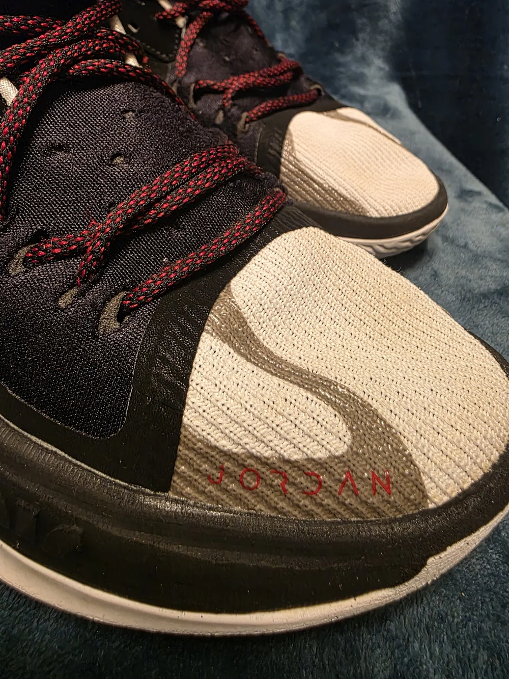 Jordan Men’s Black, Red and Cream Performance Basketball Shoes